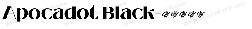 Apocadot Black字体转换